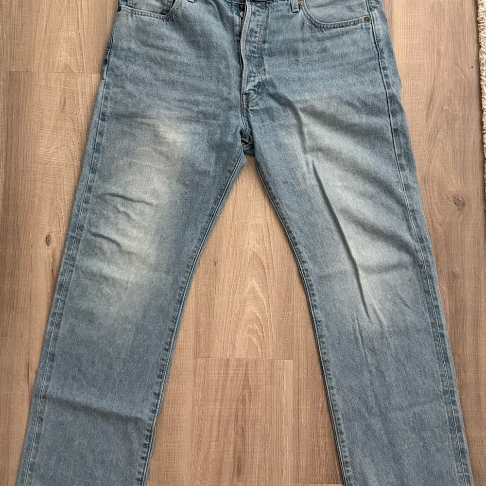 Levi’s blue men’s 501 premium selvedge denim